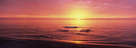 Sunset over the sea, Venice Beach, Sarasota, Florida, USA by Panoramic Images art print