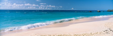 Waves on the beach, Warwick Long Bay, South Shore Park, Bermuda by Panoramic Images art print