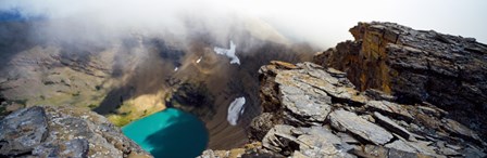 High angle view of a lake, Continental Divide, US Glacier National Park, Montana, USA by Panoramic Images art print