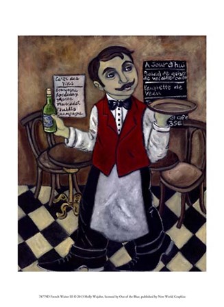 French Waiter III by Holly Wojahn art print