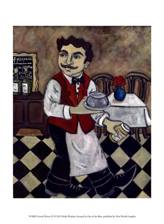 French Waiter IV by Holly Wojahn art print