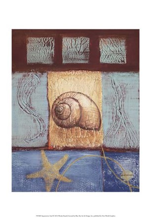 Aquamarine Snail by Wendy Russell art print