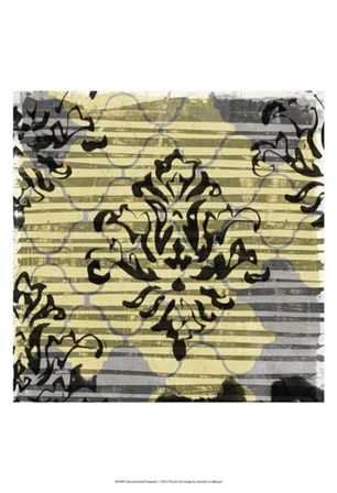 Deconstructed Damask I by Jennifer Goldberger art print