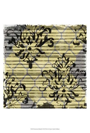 Deconstructed Damask II by Jennifer Goldberger art print