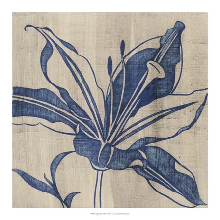 Indigo Lily by Chariklia Zarris art print