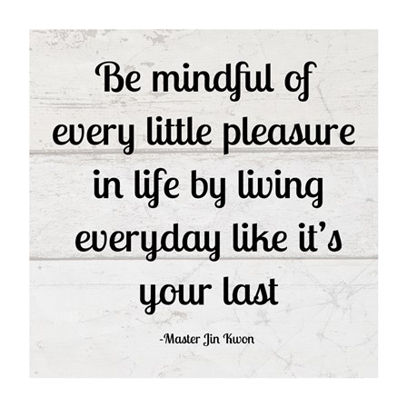 Be Mindful square by Veruca Salt art print