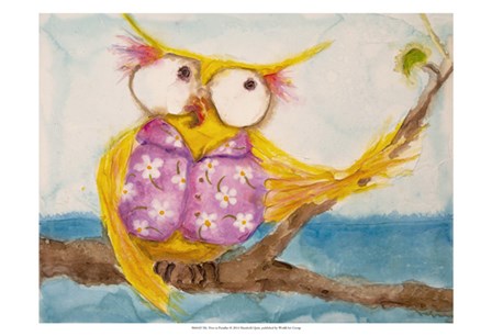 Mr. Hoo in Paradise by Marabeth Quin art print