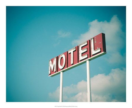 Vintage Motel IV by Recapturist art print