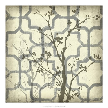 Silhouette &amp; Pattern VI by Jennifer Goldberger art print