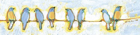 Eight Little Bluebirds by Jennifer Lommers art print