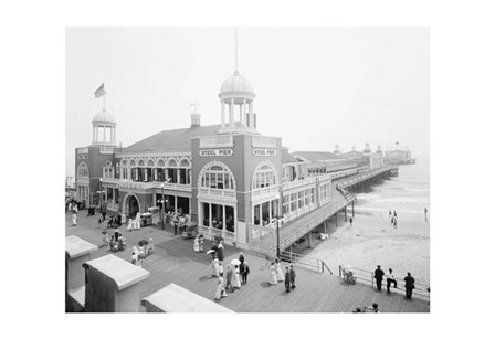Atlantic City Steel Pier, 1910s by Vintage Photography art print