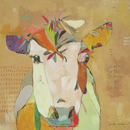 Mom Cow by Jennifer Mercede art print