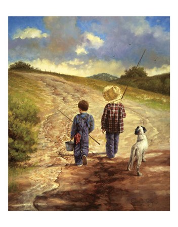 A Fine Afternoon for Fishing by Jim Daly art print