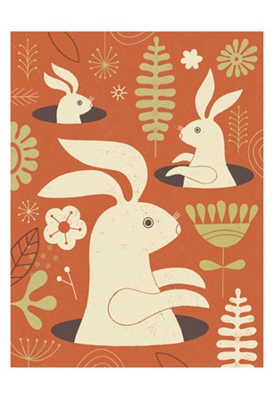 Pop up Bunny by Tracy Walker art print