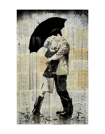 The Black Umbrella by Loui Jover art print