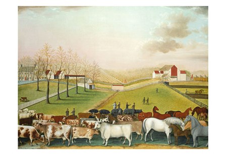 The Cornell Farm, 1848 by Edward Hicks art print