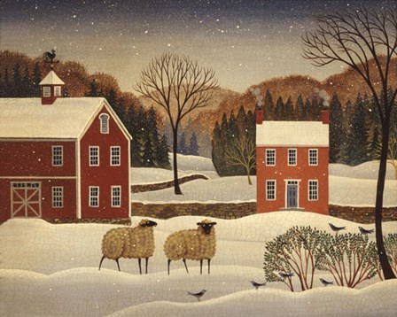 Winter Sheep I by Diane Ulmer Pedersen art print