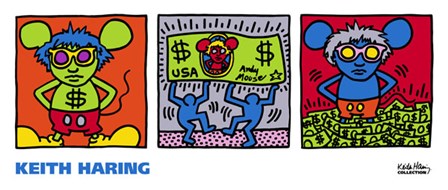 Andy Mouse, 1986 by Keith Haring art print