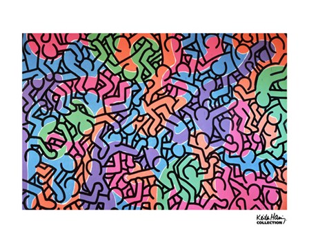 Untitled, 1985 (figures) by Keith Haring art print