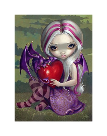 Valentine Dragon by Jasmine Becket-Griffith art print