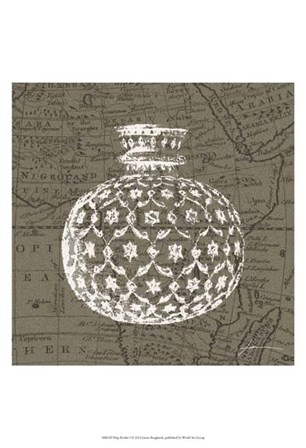 Map Bottles I by James Burghardt art print