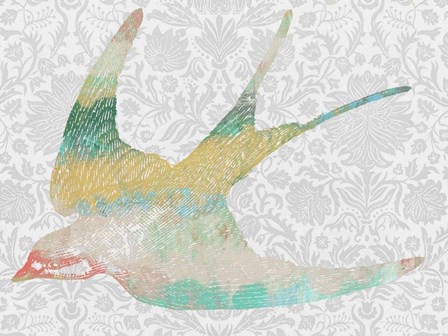 Patterned Bird IV by Jennifer Goldberger art print