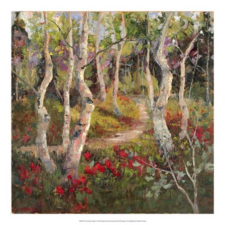 Four Seasons Aspens I by Nanette Oleson art print