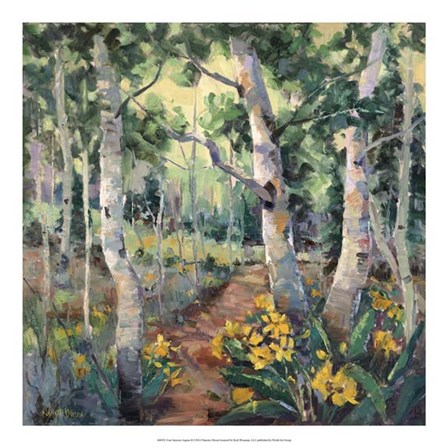 Four Seasons Aspens II by Nanette Oleson art print