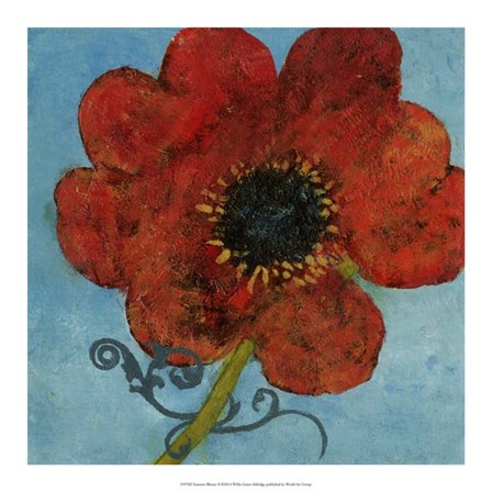 Summer Bloom II by W Green-Aldridge art print