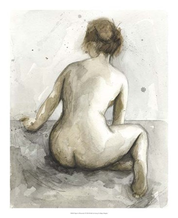 Figure in Watercolor I by Megan Meagher art print