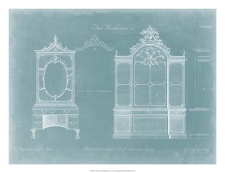 Two Bookcases by Thomas Chippendale art print
