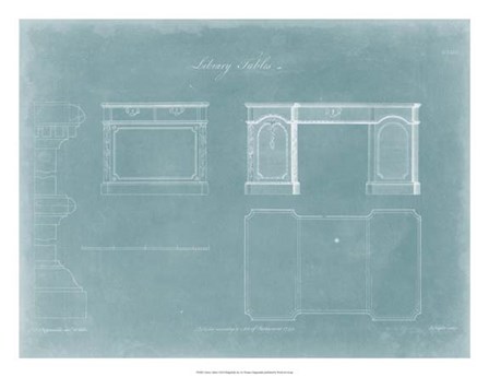 Library Tables by Thomas Chippendale art print