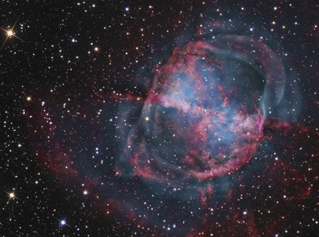 Close up of The Dumbbell Nebula by R Jay GaBany/Stocktrek Images art print