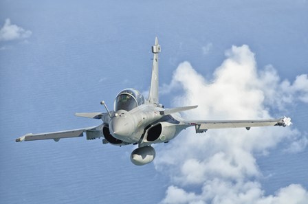 Dassault Rafale of the French Air Force Over Brazil by Giovanni Colla/Stocktrek Images art print