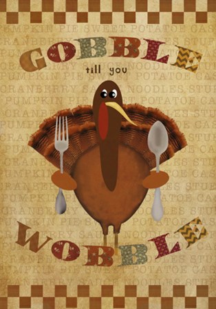 Gobble Wobble by Beth Albert art print