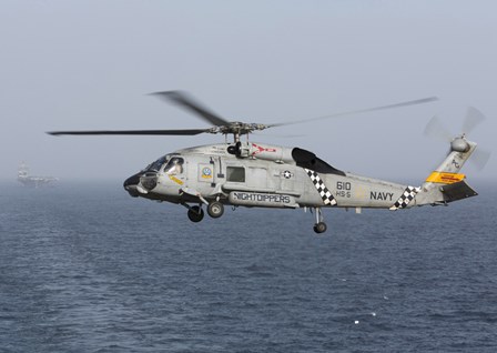 SH-60J Seahawk Over the Arabian Sea by Gert Kromhout/Stocktrek Images art print