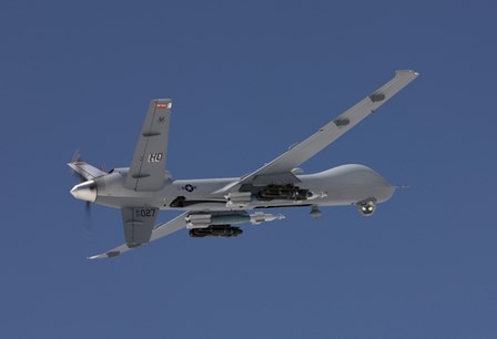 MQ-9 Reaper in the Blue Skies of New Mexico by HIGH-G Productions/Stocktrek Images art print
