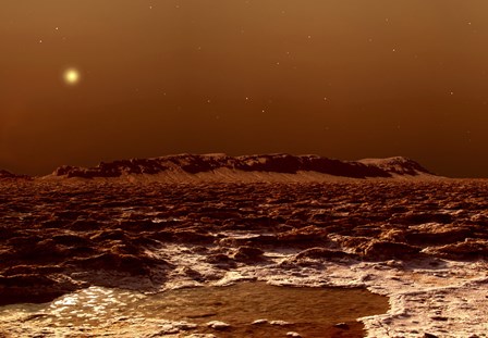 View from the Edge of the Southern Polar Cap of Mars by Frank Hettick/Stocktrek Images art print
