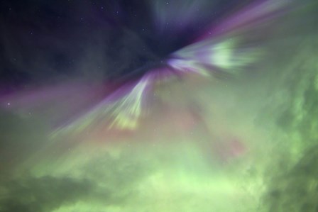 Aurora Borealis and Big Dipper Burst, Canada by Joseph Bradley/Stocktrek Images art print