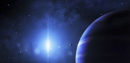Star Glows on a Nearby Gas Giant by Justin Kelly/Stocktrek Images art print
