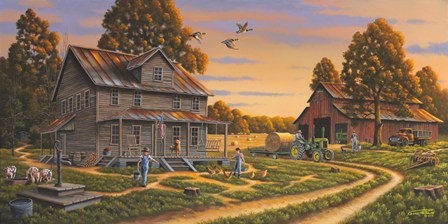 Backbone of America by Geno Peoples art print