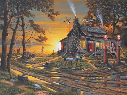 At the Crack of Dawn by Geno Peoples art print