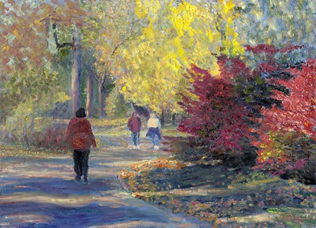 Autumn in the Park by Robert Blehert art print