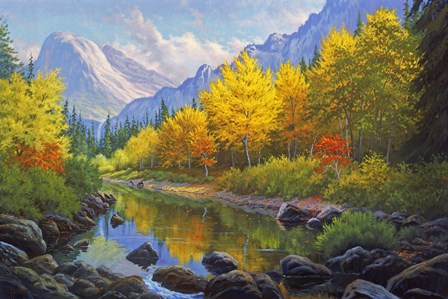 Mountain Stream by Charles White art print
