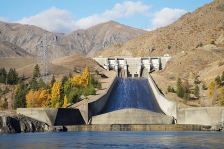 Lake Aviemore, Benmore Dam, South Island, New Zealand by David Wall / Danita Delimont art print