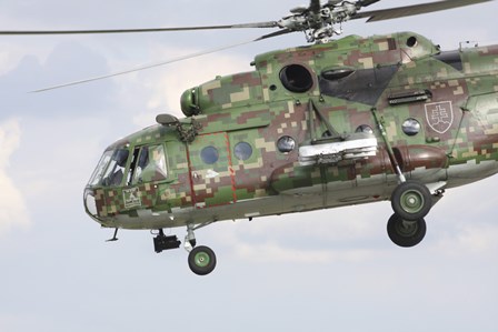 Slovak Air Force Mi-17 Hip in digital camouflage by Timm Ziegenthaler/Stocktrek Images art print