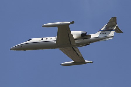 United States Air Forces Europe C-21A Learjet in Flight over Germany by Timm Ziegenthaler/Stocktrek Images art print