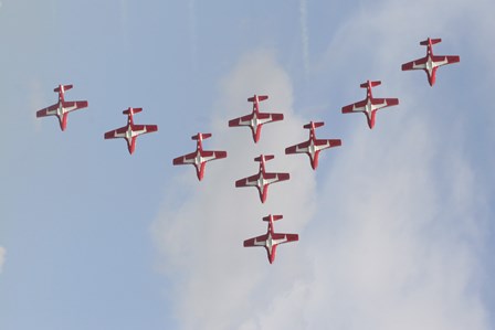 The Snowbirds 431 Air Demonstration by Terry Moore/Stocktrek Images art print