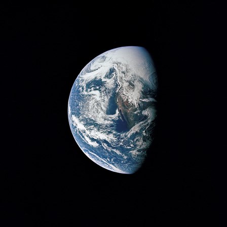 View of Earth taken from the Apollo 13 Spacecraft by Stocktrek Images art print