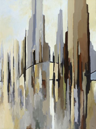 City Bridge (right) by Gregory Lang art print